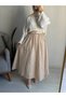 Women's Lined Long Skirt - 4