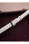 100% Genuine Suede Leather Classic Antique Nickel Buckle Belt 3 cm - 6