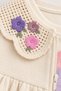 Baby Girl Set Floral Detailed Ruffled 3-Piece Jacket Bottom Top Set Children's Set 6 9 12 1 8 24 Months - 4