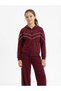 Girls' Set Seasonal Stylish Model Top and Bottom Set Soft Textured White Striped - 5
