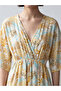 Nevavm Double-Breasted Collar Patterned Dress with a Difference - 5