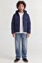 Boys' Puffer Coat Hooded Zipper Long Sleeve Casual Winter Puffer Jacket - 5