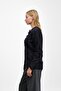 Black Bow Detailed Angora Soft Knitwear Cardigan - 3