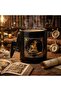 ⚡   Harry Potter Sorting Hat "Sorting Hat" Gold Gilded Printed Black Mug with Lightning Handle ⚡ - 3