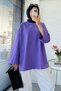Volan Kol Basic Oversize Tunic – Lilac - 7