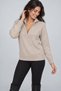 Women's Zippered Collar Sweater