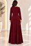 Double-Breasted, Crew-Neck, Draped Shoulders, Buckle Accessory Detailed Dress - 3