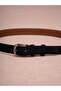 100% Genuine Suede Leather Classic Antique Nickel Buckle Belt 3 cm - 2