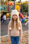 4-8 Years Old Girls' Design Figured Ear Protection Plush Beanie - 2