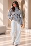 Women's Stand Collar Belted Buttoned Short Cashmere Coat - 7