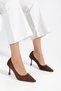 Suede Thin Heeled Women's Stilettos - 2