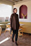 Brown Cold Yarn Knitwear Tunic - 3