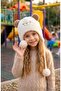 4-8 Years Old Girls' Design Figured Ear Protection Plush Beanie