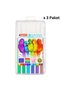 Brush Tip Felt Tip Pen Set of 12 (Plastic Box) X 3 Packs