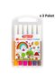 Jumbo Felt Tip Pens Set of 12 (Plastic Box) X 3 Packs
