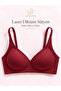 Set of 3 No-Ballen, No Pad Laser Cut Seamless Bras — Removable Pads, Gathering Effect, Non-Marking, Invisible - 3