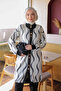 Black Buttoned Angora Soft Knit Cardigan