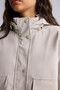 Regular Fit Hooded Ecru Women's Raincoat & Windbreaker H3832Ax/Er220 - 4