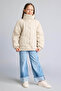 Water Repellent Wavy Quilted Turtleneck Coats Girls H2936A826Au - 2