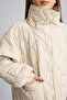 Water Repellent Wavy Quilted Turtleneck Coats Girls H2936A826Au - 4