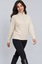 Women's Zippered Collar Sweater - 4