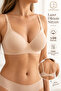 Set of 3 No-Ballen, No Pad Laser Cut Seamless Bras — Removable Pads, Gathering Effect, Non-Marking, Invisible - 6
