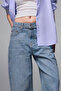 Barrel Fit High Waist Ankle-Tapered Loose Leg Jean Pants H7134Ax26Au - 4