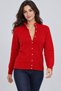 Women's High-Neck Knitwear Cardigan - 4