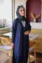 Navy Blue Stoned Cold Yarn Knitwear Cardigan - 4