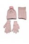Kitti 9-15 Years Old Girls' Lined Scarf, Beanie, Gloves 3-Piece Set - 2