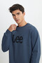 Regular Fit 100% Cotton Anthracite Men's Sweatshirt L80Xtjtg - 3