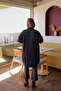 Black Buttoned Angora Soft Knit Cardigan - 5