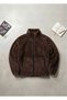 Trendy, High Collar, Oversized Fit, Zippered, Fleece, Plush Jacket - 2