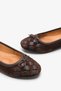 Easla Women's Genuine Leather Ballerinas - Brown Suede - 3