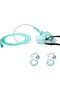 2 Packs Adult Elongated Standard Oxygen Mask with 6.6' Tubing and Adjustable Elastic Strap - Size XL