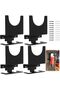 4 Pack Angle Grinder Wall Mount Bracket Hanger for 5-Inch Grinders and Polishers, Premium Metal Gara