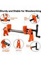 2-Pack Pipe Clamp Fixture for 2 cm Black Pipe, Woodworking Clamp - 3