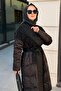 Wide Collar Tasseled Parachute Fabric Combination Coat - 5