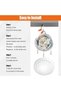أضواء سقف LED للمركبات الترفيهية بـ 5 ألوان، مع مفتاح تشغيل/إيقاف، إضاءة داخلية بجهد 12 فولت تيار مستمر للتركيب السطحي - 3