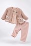 Baby Girl Floral Detailed Cardigan 3-Piece Stylish Seasonal Set 6-9-12-18-24 Months - 6