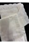Lace Ecru Color Tablecloth with Scallop Edges 160X220Cm Luxury Tablecloth - 2