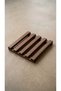 2 Pieces Wooden Square Trivet Teapot Pot Mat for Presentation - 2