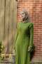 Panter Corded Dress Oil Green - 2