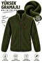 Thick Fleece Deep Green High Grammage 3 Pocket Zipper Regular Fit