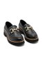 3770 Black Genuine Leather Loafer Shoes