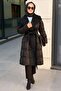 Wide Collar Tasseled Parachute Fabric Combination Coat - 3