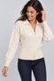 Women's Polo Neck Knitwear Cardigan - 4