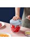 Tzowq Manual Food Chopper - Pull-Action Processor for Garlic, Onion, Vegetables, Fruits, Nuts, Herbs - 6