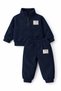 Winter Thick Fleece Stand Collar Zippered Girls and Boys Baby Kids Top and Bottom Set 1-5 Years Old - 2