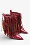 Kolesa Women's Heeled Boots - Burgundy - 2